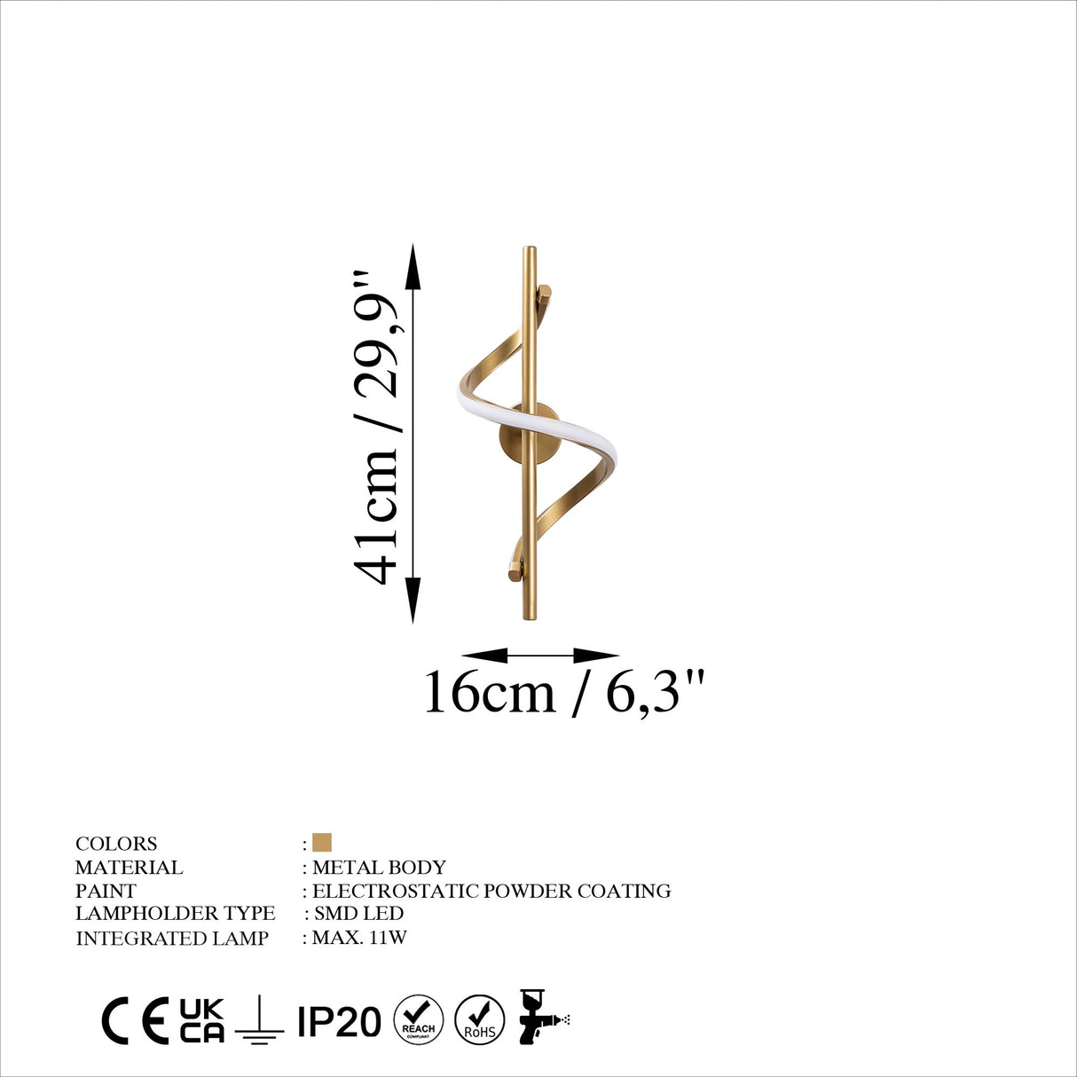 Wandlampen - Wandlamp Goud Metaal Opulent - Dimehouse