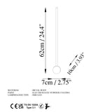 Wandlampen - Wandlamp Goud 62 cm Metaal Vortex - Dimehouse