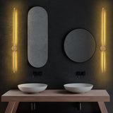 Wandlampen - Wandlamp Goud 91 cm Metaal Vortex - Dimehouse