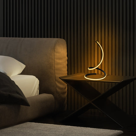 Tafellampen - Tafellamp Zwart Metaal Nightstrike - Dimehouse