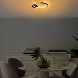 Plafondlampen - Plafondlamp Zwart Metaal Lunaris - Dimehouse