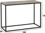 Kaptafels - Kaptafel Fien Grijs Marmerlook 100x40 cm - Dimehouse