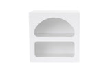 Nachtkastjes - Nachtkastje Lorin Wit Melamine 50x50x38 cm - Dimehouse