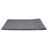 Luftmatratze für 2 Personen mit integriertem Aufblassystem 205x140x10 cm Dimehouse Grau LxBxH 33x17x17 Nylon Weißes Foto Seitenansicht
