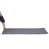 Luftmatratze für 2 Personen mit integriertem Aufblassystem 205x140x10 cm Dimehouse Grau LxBxH 33x17x17 Nylon Weißes Foto Seitenansicht