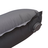 Luftmatratze für 2 Personen mit integriertem Aufblassystem 205x140x10 cm Dimehouse Grau LxBxH 33x17x17 Nylon Weißes Fotodetail