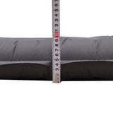 Luftmatratze für 2 Personen mit integriertem Aufblassystem 205x140x10 cm Dimehouse Grau LxBxH 33x17x17 Nylon Weißes Fotodetail