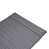 Luftmatratze für 2 Personen mit integriertem Aufblassystem 205x140x10 cm Dimehouse Grau LxBxH 33x17x17 Nylon Weißes Fotodetail
