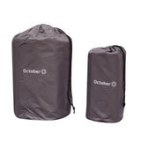 Luftmatratze für 2 Personen mit integriertem Aufblassystem 205x140x10 cm Dimehouse Graue LxBxH 33x17x17 Nylonteile