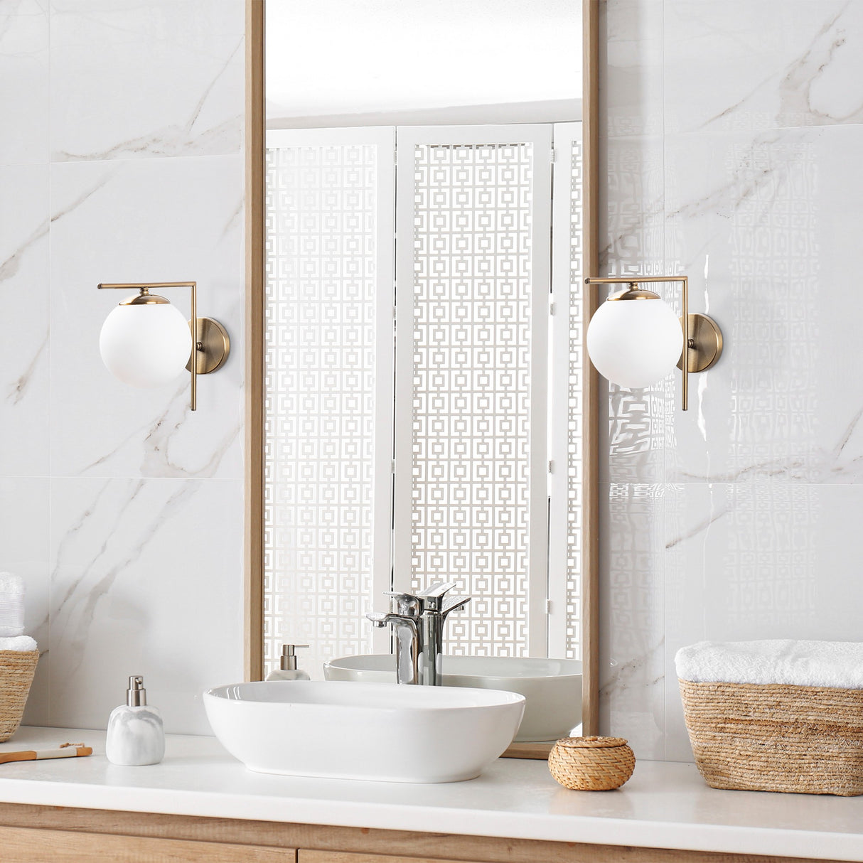 Wandlampen - Wandlamp 1 - lichts Koperkleurig Metaal Haven - Dimehouse