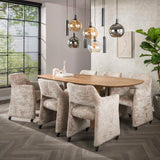 Eettafels - Eettafel Sue 215 cm Mangohout Zand - Dimehouse