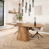 Eettafels - Eettafel Sue 215 cm Mangohout Zand - Dimehouse