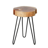 Beistelltisch Arbor DH Interieur Akazie LxBxH 68x38x12 Akazienholz Weiß Foto Vorderansicht
