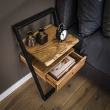 Nachttisch Camila DH Interieur Akazie LxBxH 87x51x21 Akazienholz Detailaufnahme des Umgebungsfotos