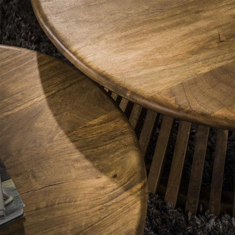 Salontafels - Ronde Salontafel Set van 2 Vera Mangohout - Dimehouse