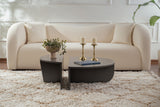 Salontafels - Ronde Salontafel Antraciet Melamine 85 cm Orin - Dimehouse