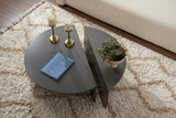 Salontafels - Ronde Salontafel Antraciet Melamine 85 cm Orin - Dimehouse