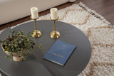 Salontafels - Ronde Salontafel Antraciet Melamine 85 cm Orin - Dimehouse