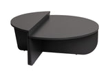 Salontafels - Ronde Salontafel Antraciet Melamine 85 cm Orin - Dimehouse