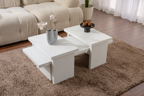 Salontafels - Salontafel Wit Melamine Rebellion - Dimehouse