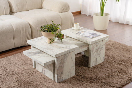 Salontafels - Salontafel Marmerlook Melamine Rebellion - Dimehouse