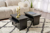 Salontafels - Salontafel Zwart Melamine Rebellion - Dimehouse