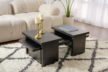 Salontafels - Salontafel Zwart Melamine Rebellion - Dimehouse