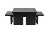 Salontafels - Salontafel Zwart Melamine Rebellion - Dimehouse