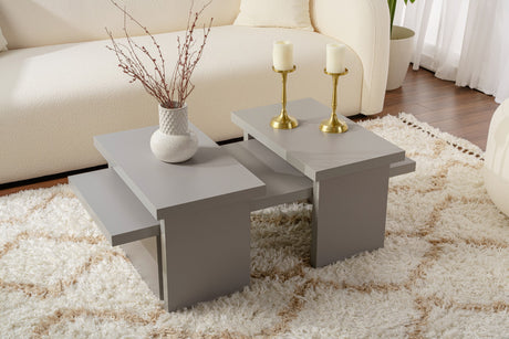 Salontafels - Salontafel Grijs Melamine Rebellion - Dimehouse