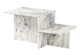 Salontafels - Salontafel Marmer Melamine - 80 x 40 cm - Eterna - Dimehouse