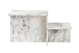 Salontafels - Salontafel Marmer Melamine - 80 x 40 cm - Eterna - Dimehouse