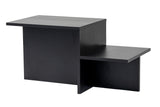 Salontafels - Salontafel Zwart Melamine - 80 x 40 cm - Eterna - Dimehouse