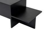Salontafels - Salontafel Zwart Melamine - 80 x 40 cm - Eterna - Dimehouse