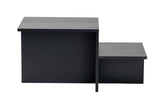Salontafels - Salontafel Zwart Melamine - 80 x 40 cm - Eterna - Dimehouse