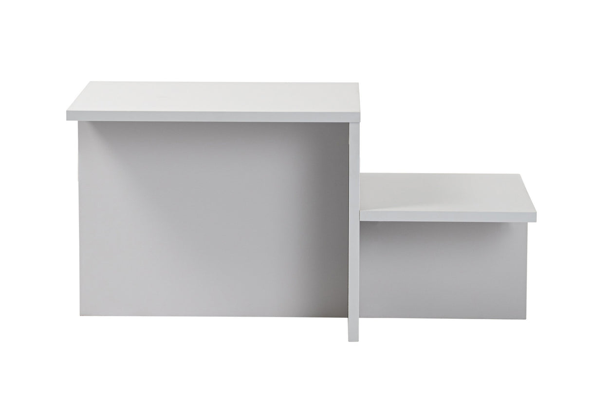 Salontafels - Salontafel Grijs Melamine - 80 x 40 cm - Eterna - Dimehouse