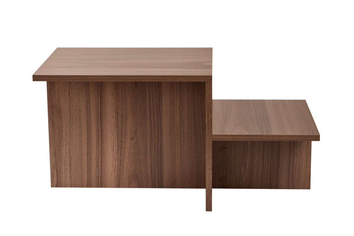 Salontafels - Salontafel Walnoot Melamine - 80 x 40 cm - Eterna - Dimehouse