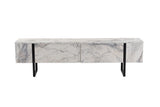 TV Meubels - TV Meubel Marmer Melamine Zwart Frame Blitz 50x180x29,5 cm - Dimehouse