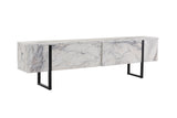 TV Meubels - TV Meubel Marmer Melamine Zwart Frame Blitz 50x180x29,5 cm - Dimehouse