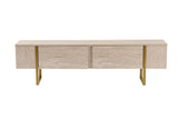 TV Meubels - TV Meubel Beige Melamine Fouden Frame Blitz 50x180x29,5 cm - Dimehouse
