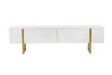 TV Meubels - TV Meubel Wit Melamine Blitz 50x180x29,5 cm - Dimehouse