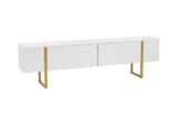 TV Meubels - TV Meubel Wit Melamine Blitz 50x180x29,5 cm - Dimehouse