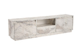 TV Meubels - TV Meubel Marmer Melamine - drie kastjes - 160x42x29,5 cm - Flare - Dimehouse