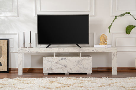 TV Meubels - TV Meubel Marmer Melamine Vertex 50x180x31,3 cm - Dimehouse