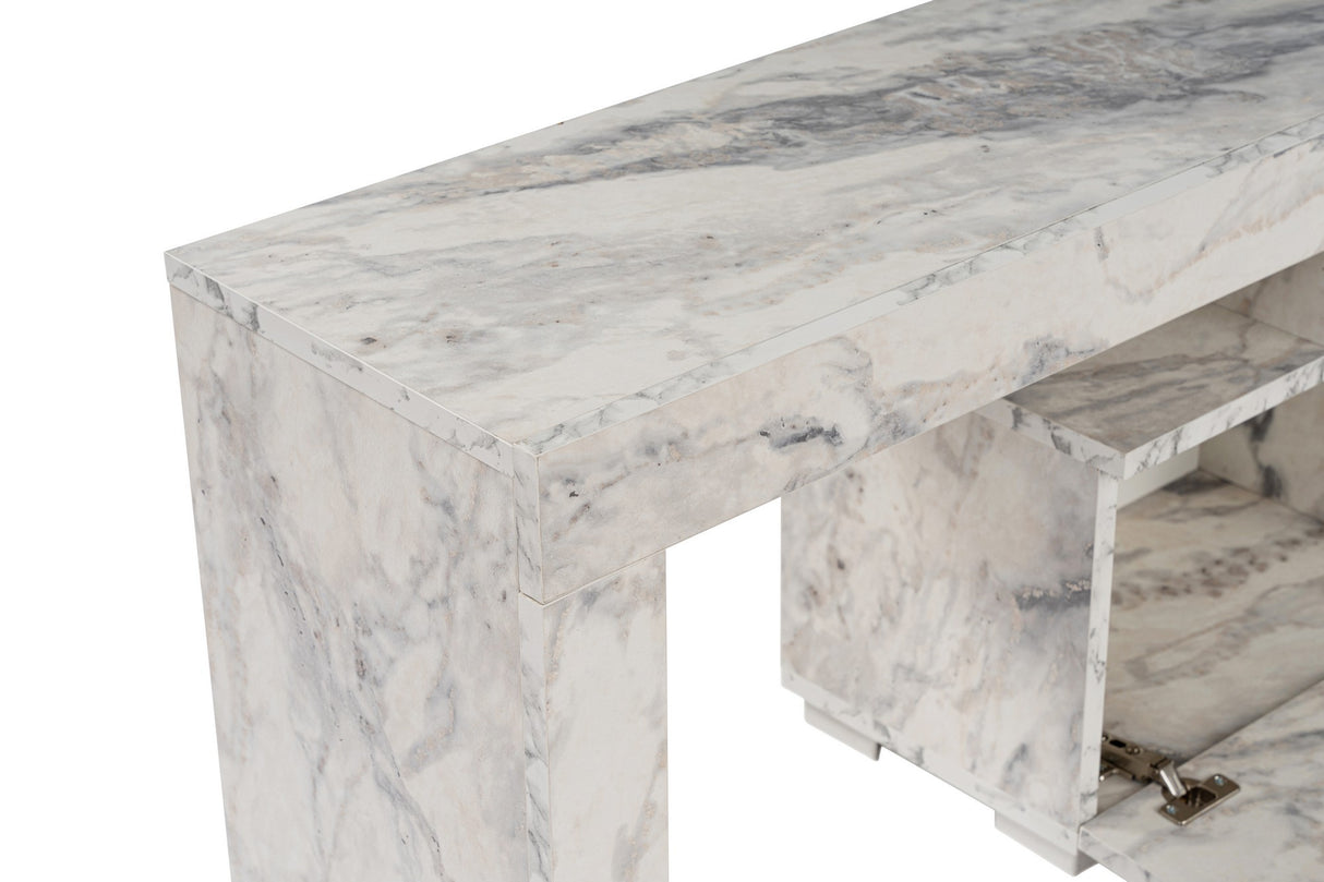 TV Meubels - TV Meubel Marmer Melamine Vertex 50x180x31,3 cm - Dimehouse
