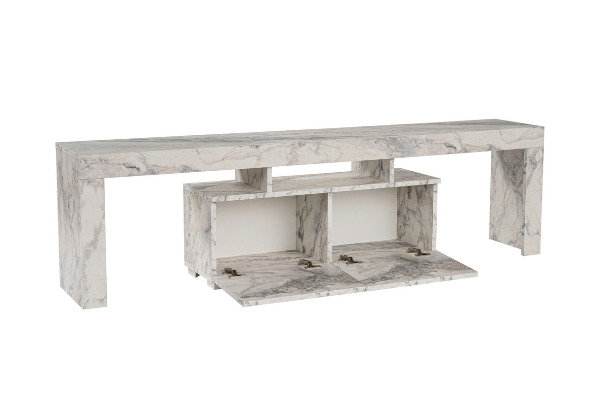 TV Meubels - TV Meubel Marmer Melamine Vertex 50x180x31,3 cm - Dimehouse