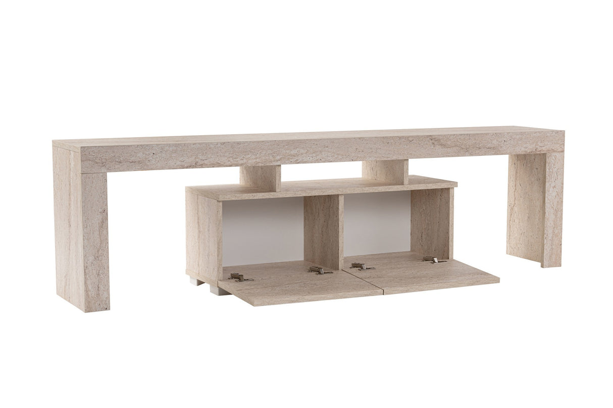 TV Meubels - TV Meubel Beige Melamine Vertex 50x180x31,3 cm - Dimehouse