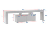 TV Meubels - TV Meubel Beige Melamine Vertex 50x180x31,3 cm - Dimehouse