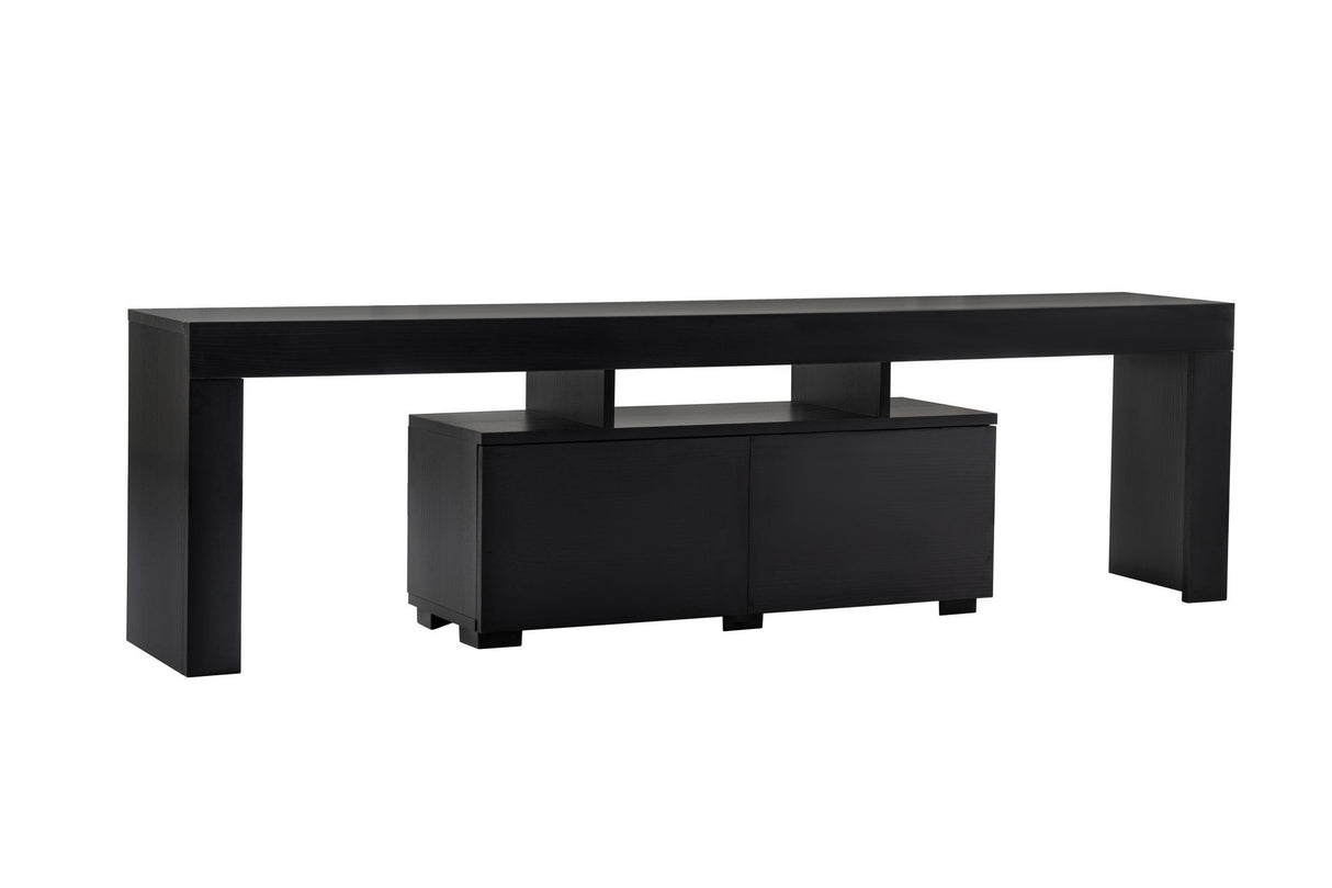 TV Meubels - TV Meubel Zwart Melamine Vertex 50x180x31,3 cm - Dimehouse