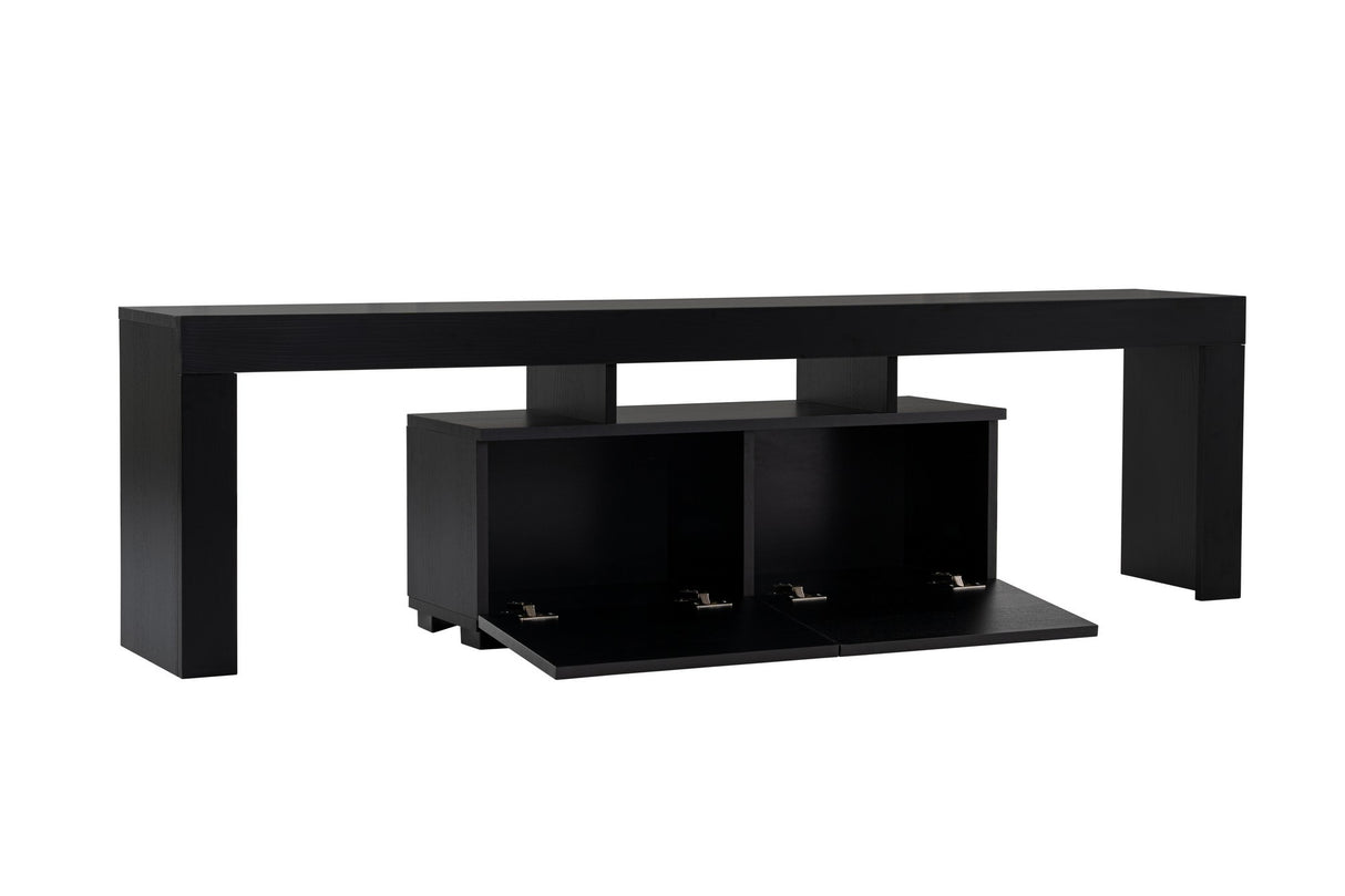 TV Meubels - TV Meubel Zwart Melamine Vertex 50x180x31,3 cm - Dimehouse