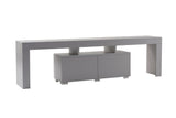 TV Meubels - TV Meubel Grijs Melamine Vertex 50x180x31,3 cm - Dimehouse